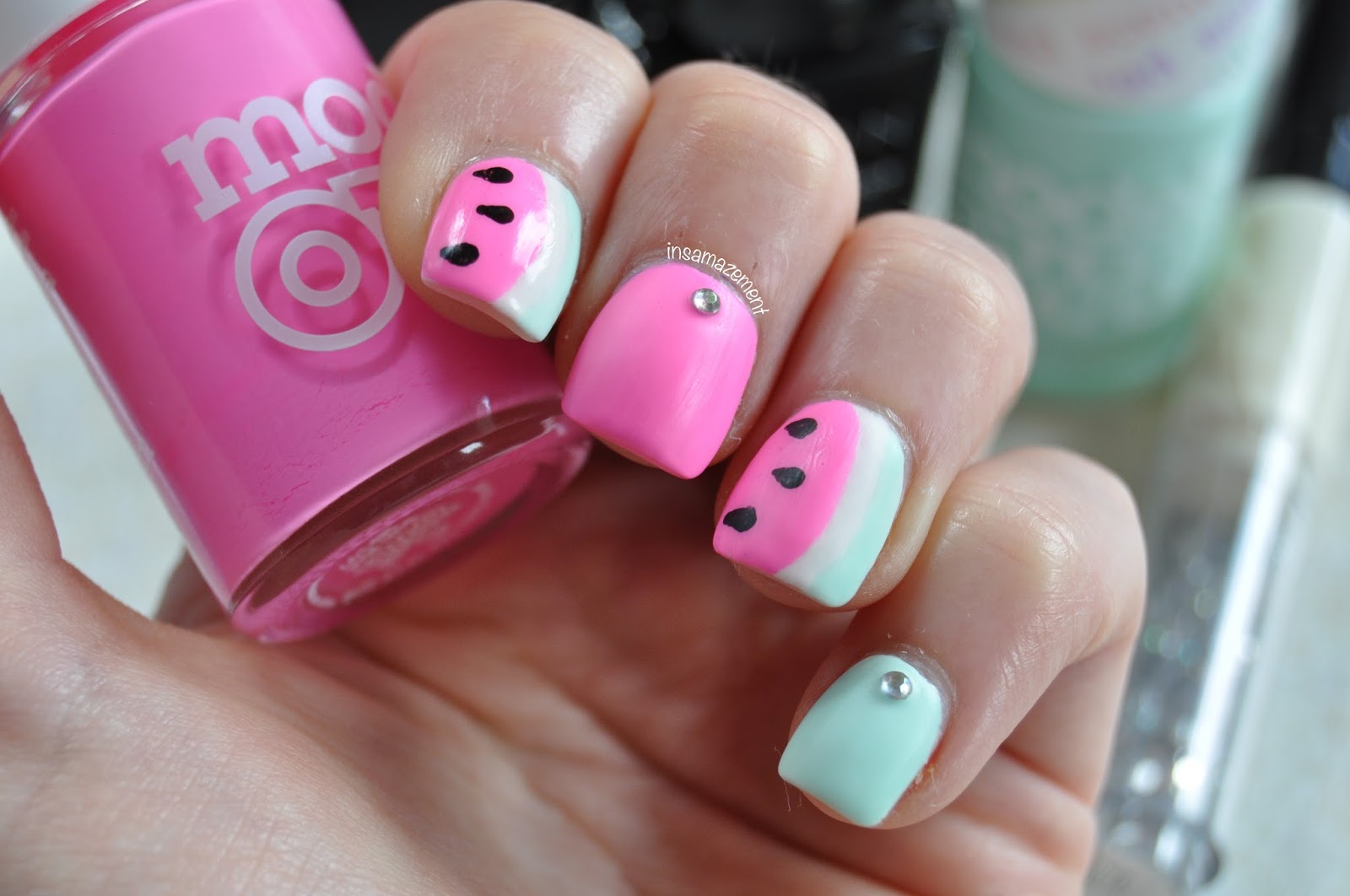 3. Step-by-Step Watermelon Nail Tutorial - wide 1