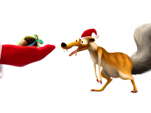 besplatne Božićne pozadine za desktop 1024x768 free download čestitke blagdani Merry Christmas Djed Mraz Scrat
