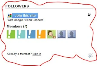 Google friend Connect cara memasang widget Follower