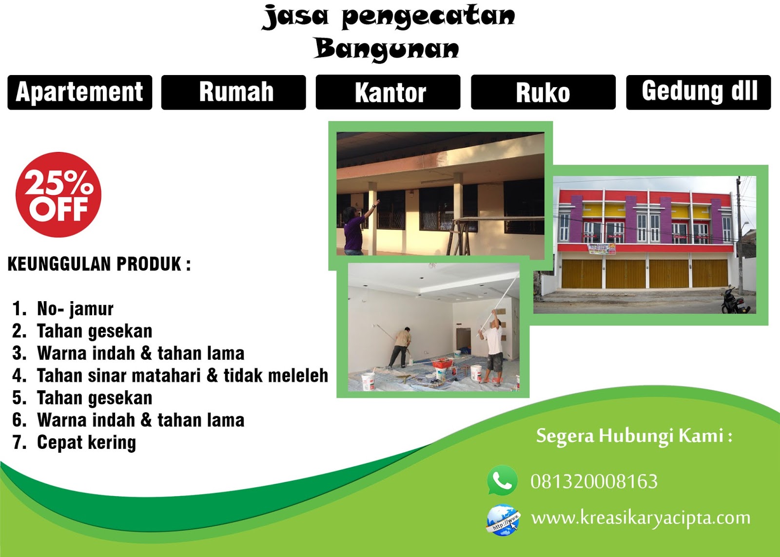 Kini Hadir Pengecatan Bangunan Dengan Jasa Yang PROFESIONAL dan TERBAIK