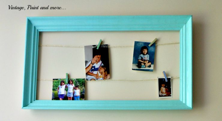 DIY Dorm Decor - String Photo Frame | Vintage, Paint and more...