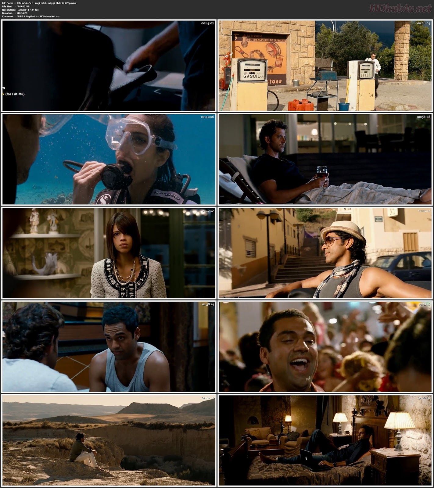 Zindagi Na Milegi Dobara 2011 Hindi Movie 480p BluRay 450Mb Download