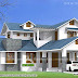 Beautiful blue roof house plan