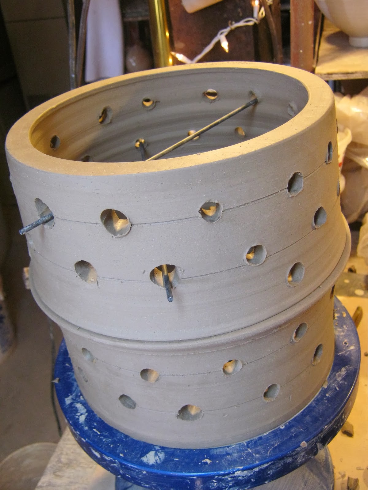 meesh's pottery How to Make a Bead rack for Raku Firing Sunday Ceramics