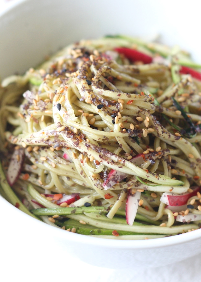 Green Tea Cha Soba Noodle Salad by SeasonWithSpice.com