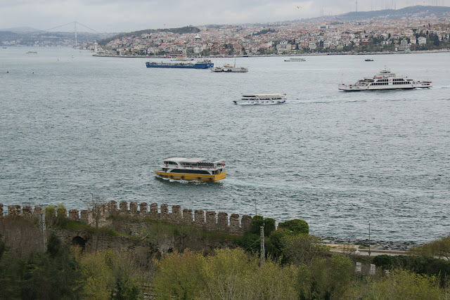 The breathtaking view of the Bosphorus is a must to enjoy before leaving Topkapi Palace in Istanbul, Turkey The breathtaking view of the Bosphorus is a must to enjoy before leaving Topkapi Palace in Istanbul, Turkey