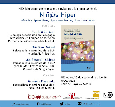 El Blog de José Ramón Ubieto: Niñ@s Hiper. Presentación en Madrid. 19 ...