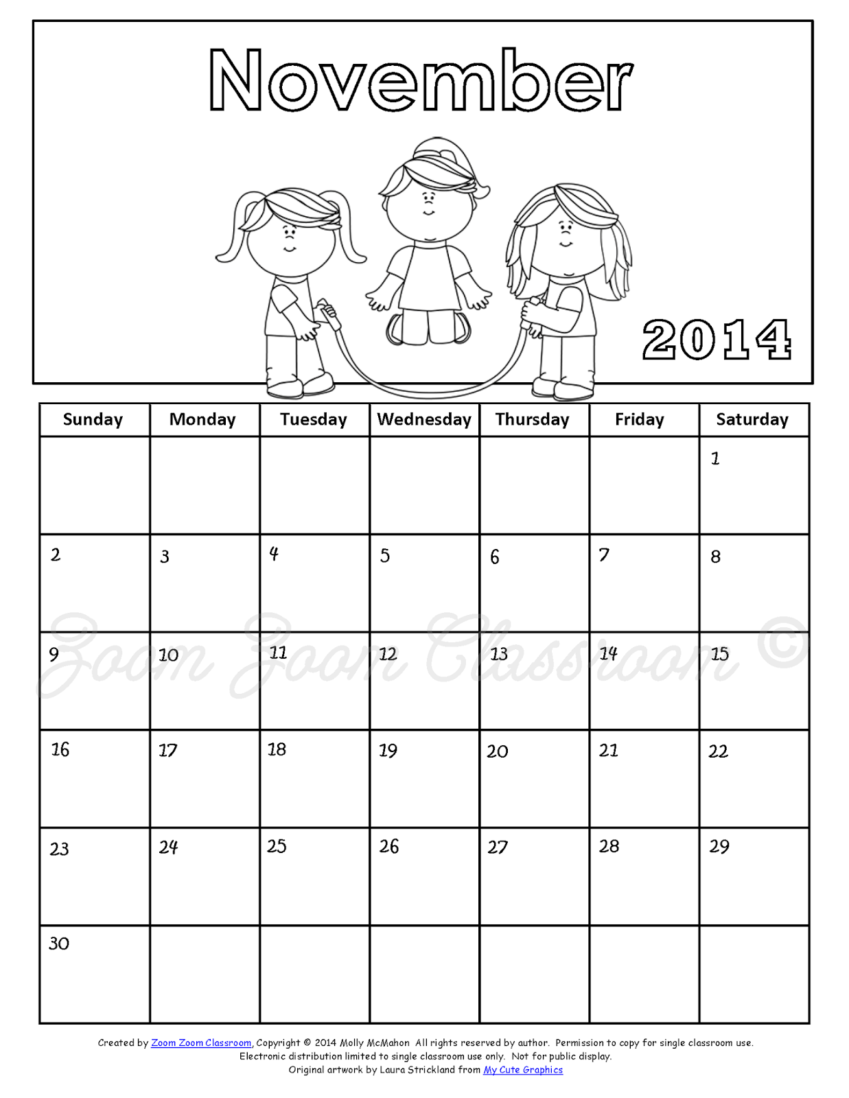 Lessons by Molly: free-school-calendar