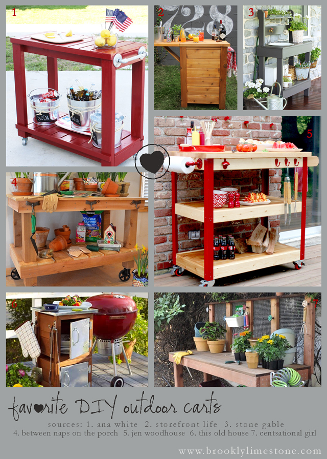 7 DIY Outdoor Carts To Party On Brooklyn Limestone