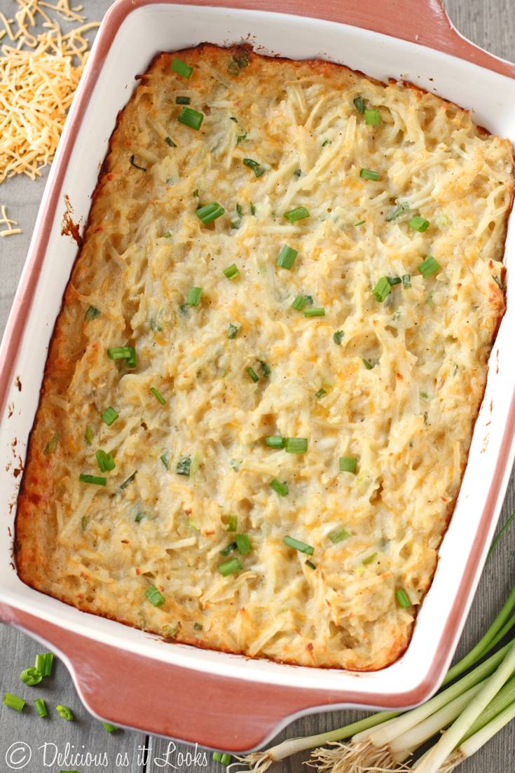 Delicious as it Looks LowFODMAP & GlutenFree Cheesy Hash Brown Casserole