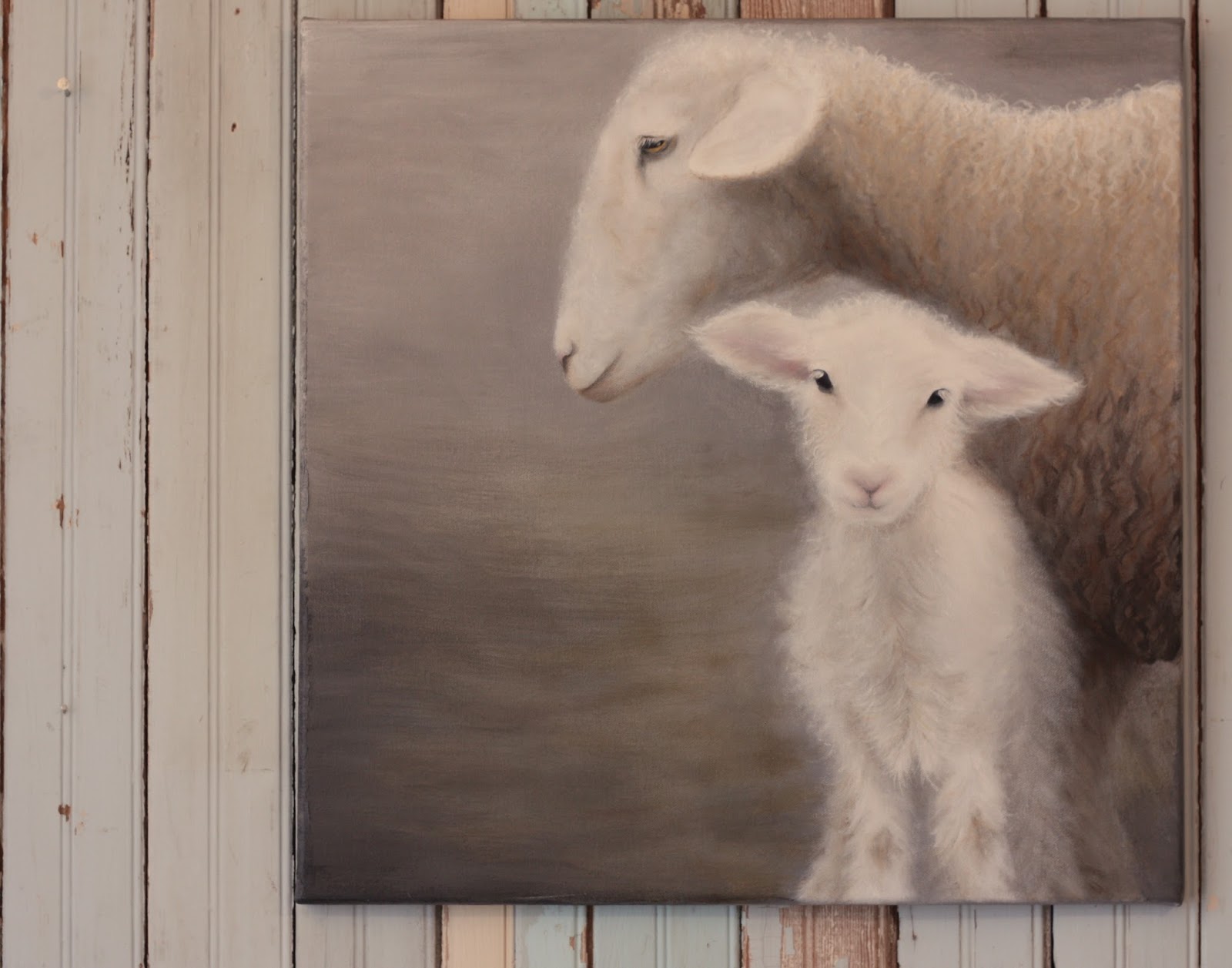 erin&rsquo;s art and gardens: sweet lamb painting