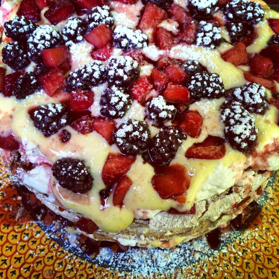 Haute + Heirloom: Layered Brown Sugar Pavlova with Sour Cream Whipped ...
