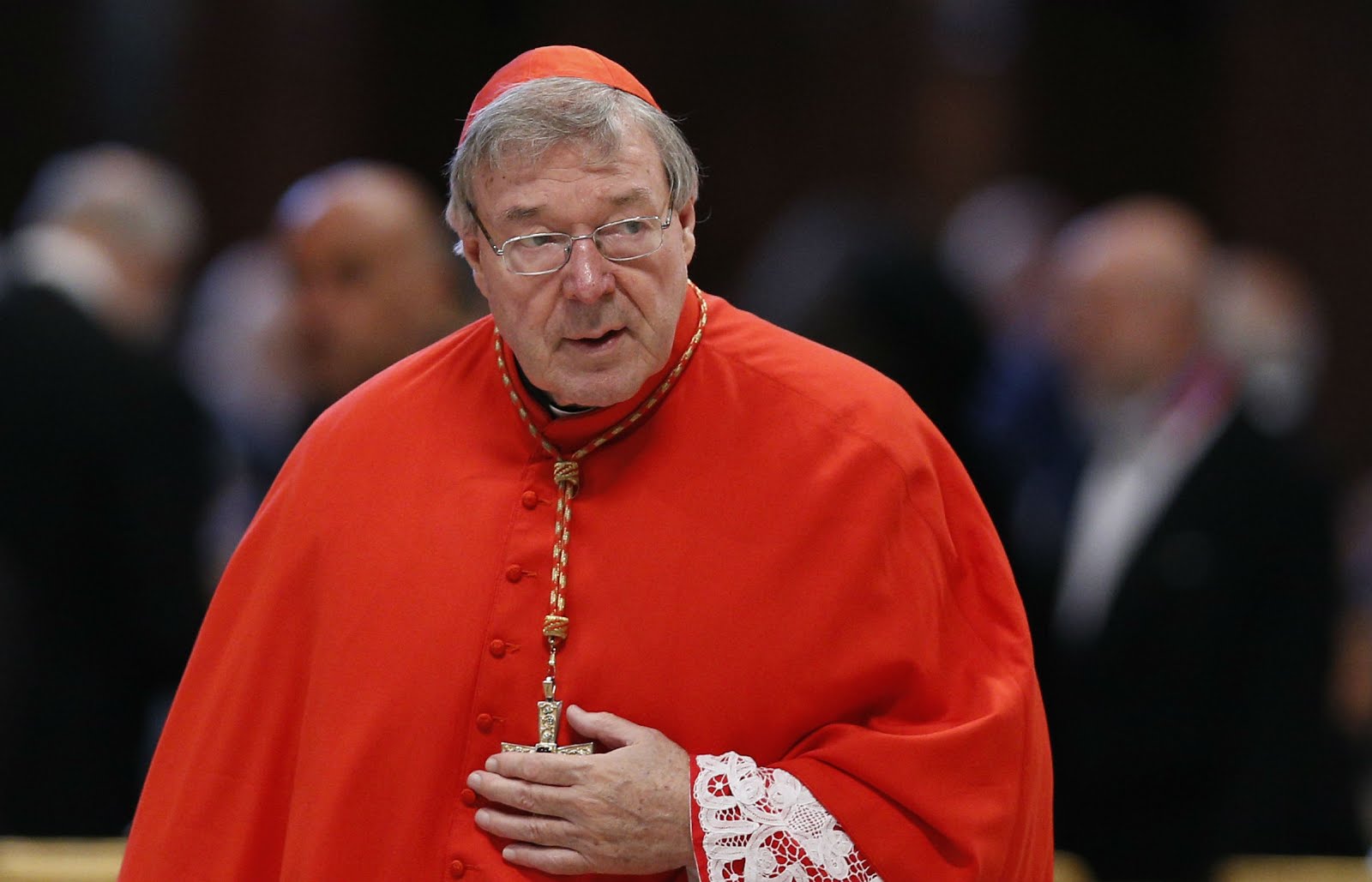 CARDINAL GEORGE PELL: SENT AWAY TO PRISON FOR SIX YEARS.