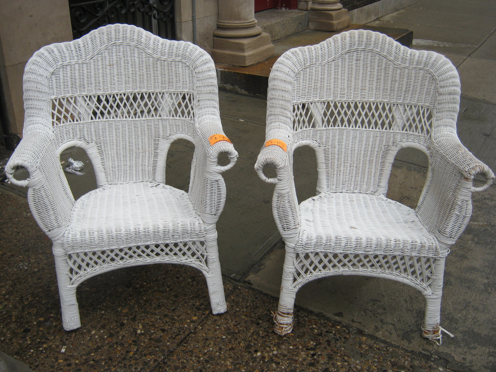 Uhuru Furniture & Collectibles White Wicker Wonderland SOLD