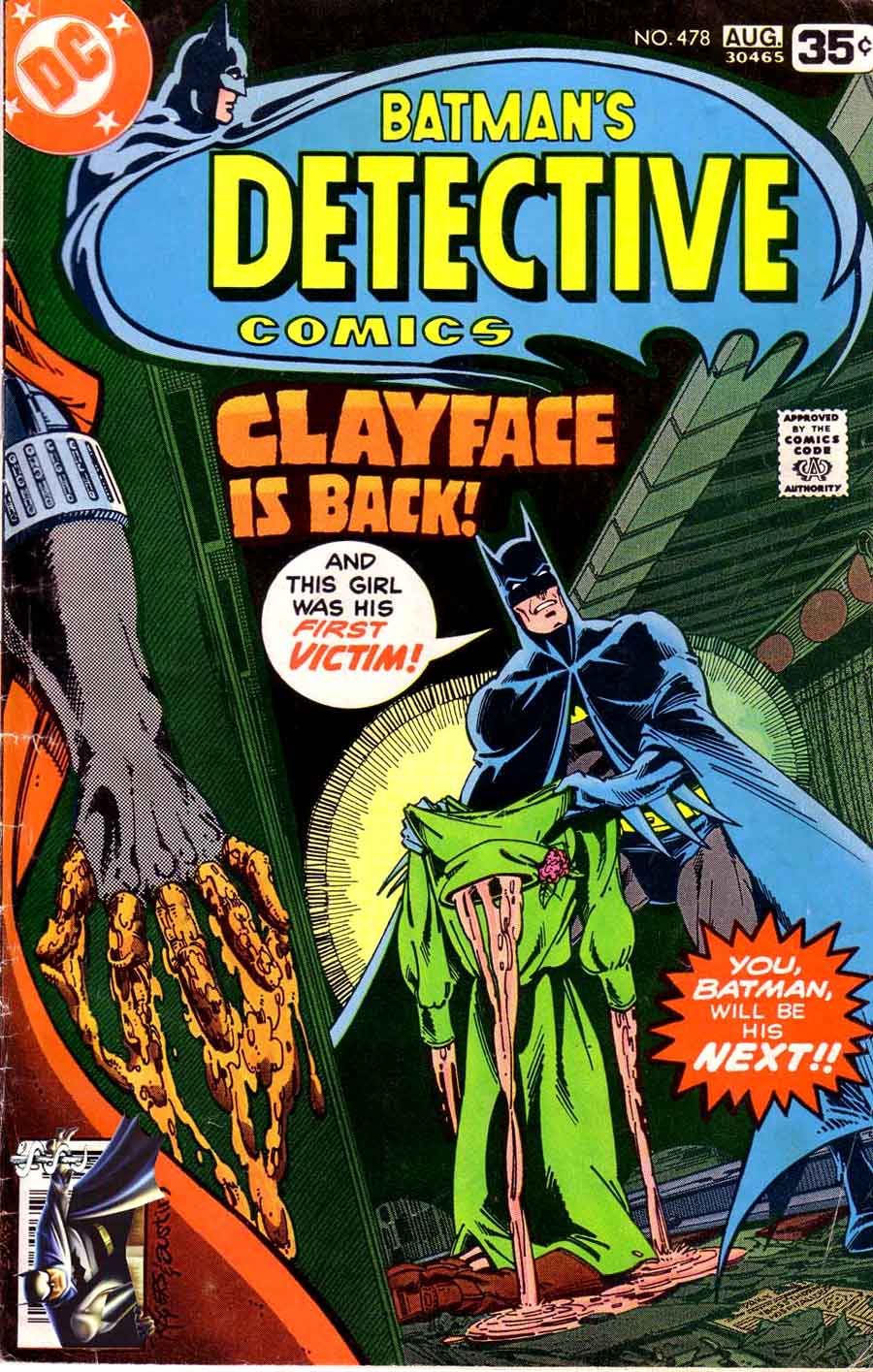 Detective Comics v1 #478 dc comic book cover art by Marshall Rogers