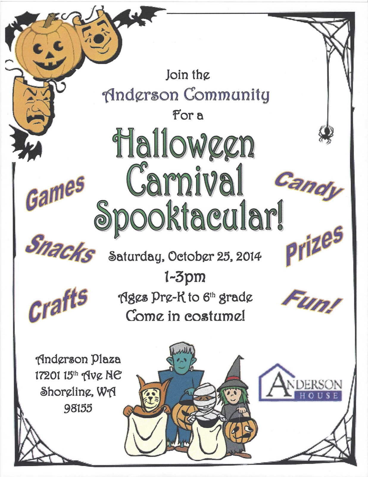 Shoreline Area News Anderson Community to hold Halloween Carnival Saturday