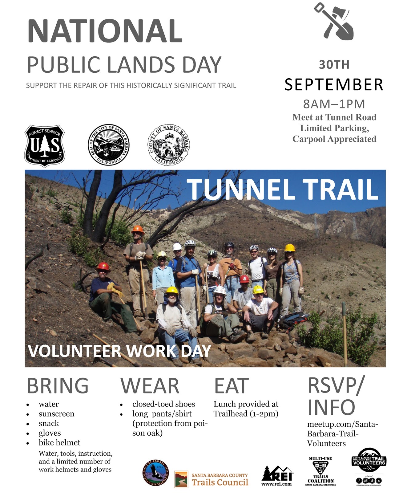 Lands sept 30th national public tunnel trail Multi-use Trails Coalition: National Public Lands Day Is Sept 30th