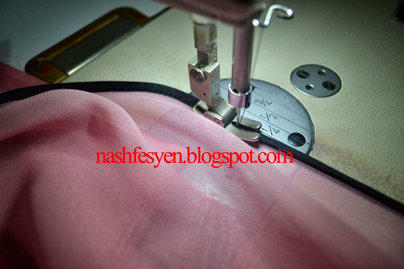 Group Suka Menjahit Cara Mudah Jahit Piping Pada Shawl Dan Tudung