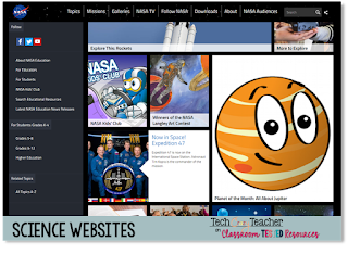 Looking for great science websites for your classroom? Here is a list of 13 awesome science websites for elementary students!