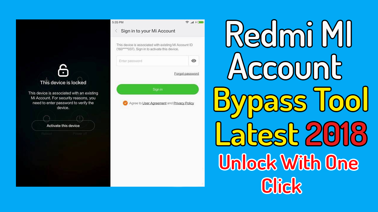 Redmi 6 Mi Account Unlock