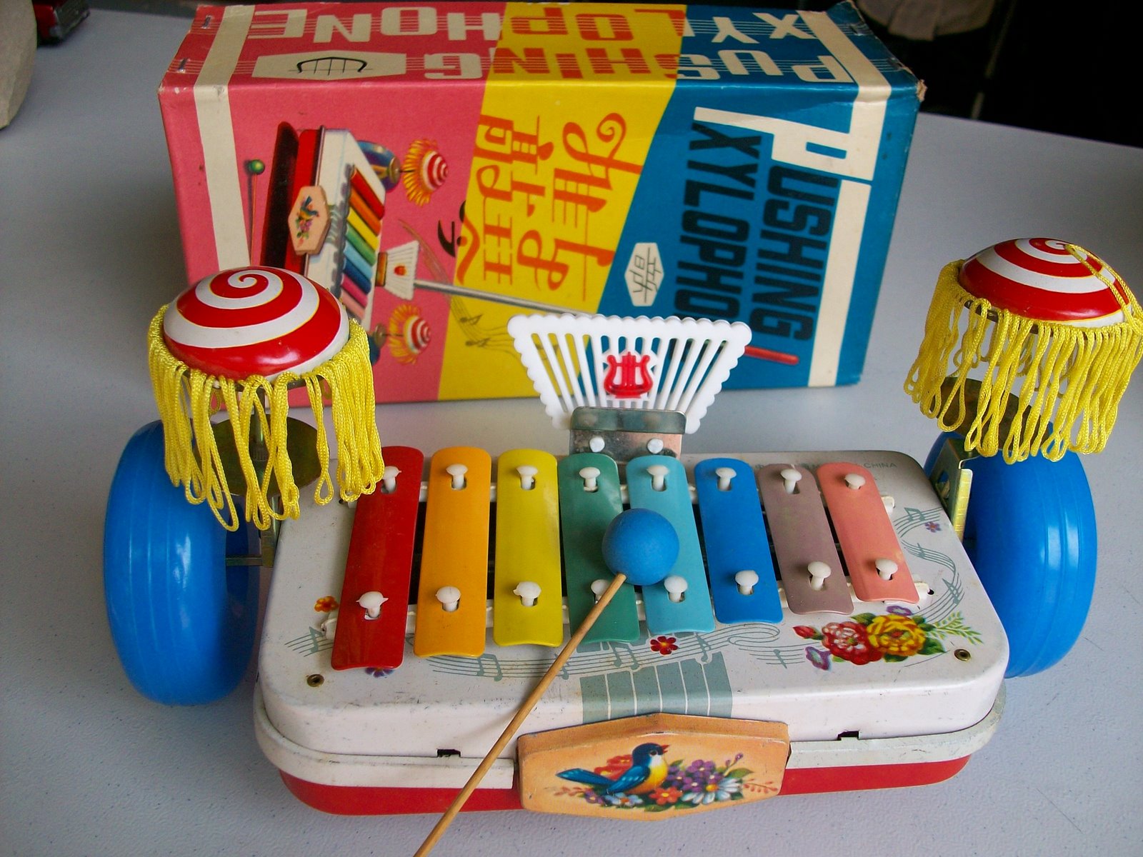 serba vintage xylophone tin toys