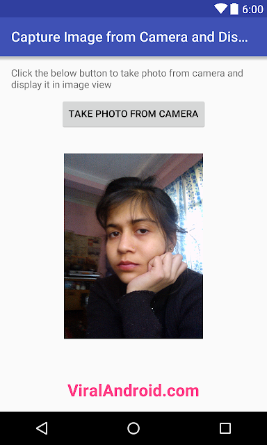 How to Capture Image from Android Camera and Display it Programmatically