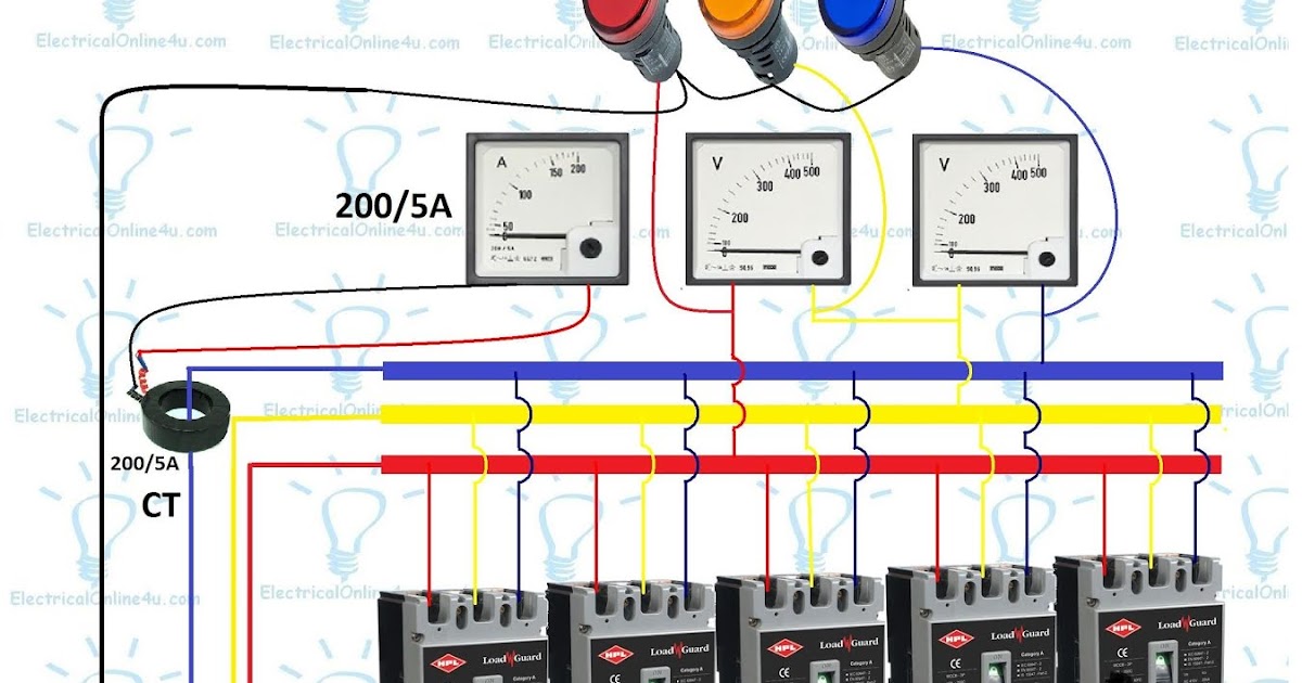 3 Phase Distribution Board Wiring Diagram - Electrical ... example of 3 phase wiring diagram 