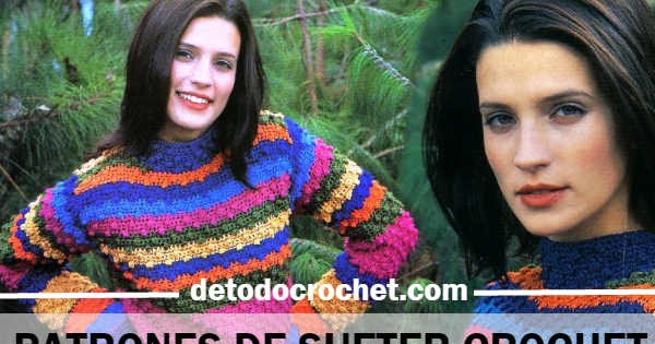 Patrones de Suéter de Mujer a Crochet / Paso a paso