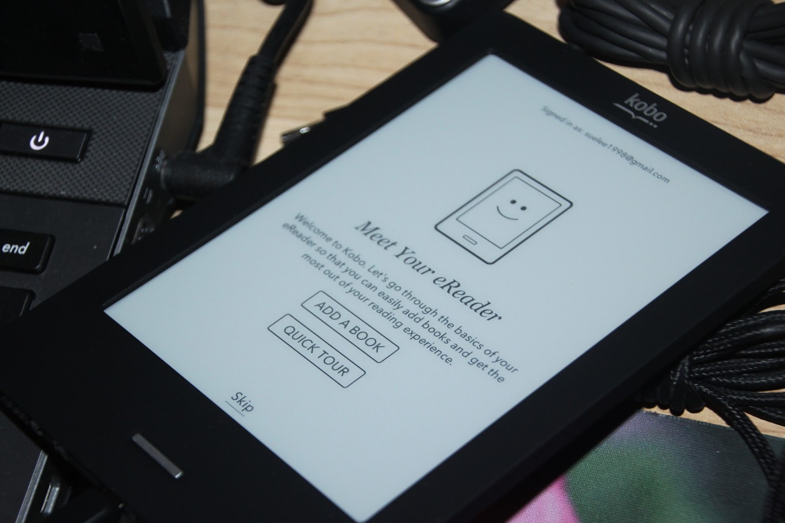 Susan's Disney Family Kobo reader, an affordable ebook reader you