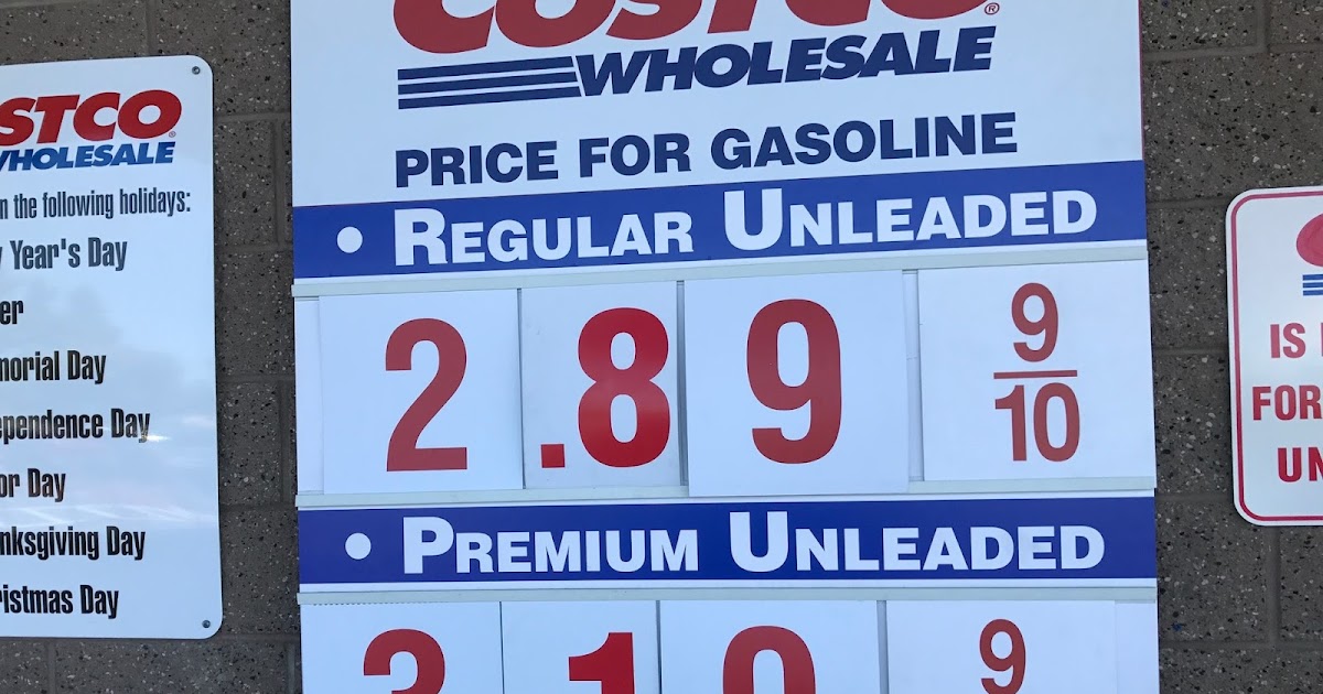 Current Costco Gas Prices (May 31, 2017 Redwood City, CA) Costco