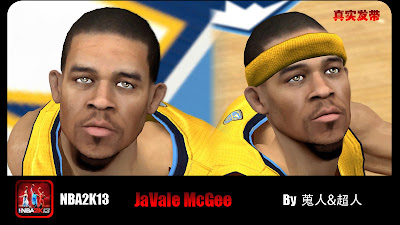 NBA 2K13 JaVale McGee Cyberface Patch
