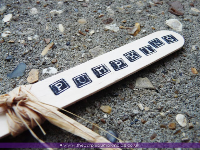 Stamp Your Own Plant Markers at The Purple Pumpkin Blog