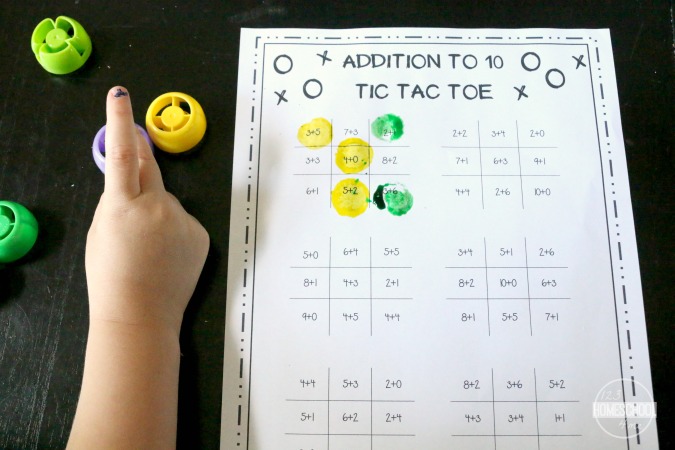 FREE Addition Tic Tac Toe (Math Games)