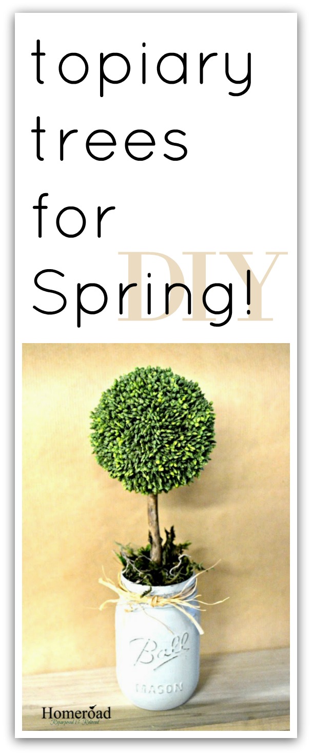 DIY Spring Topiary Trees
