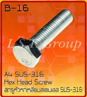 Hex Head Bolt A4 SUS-316