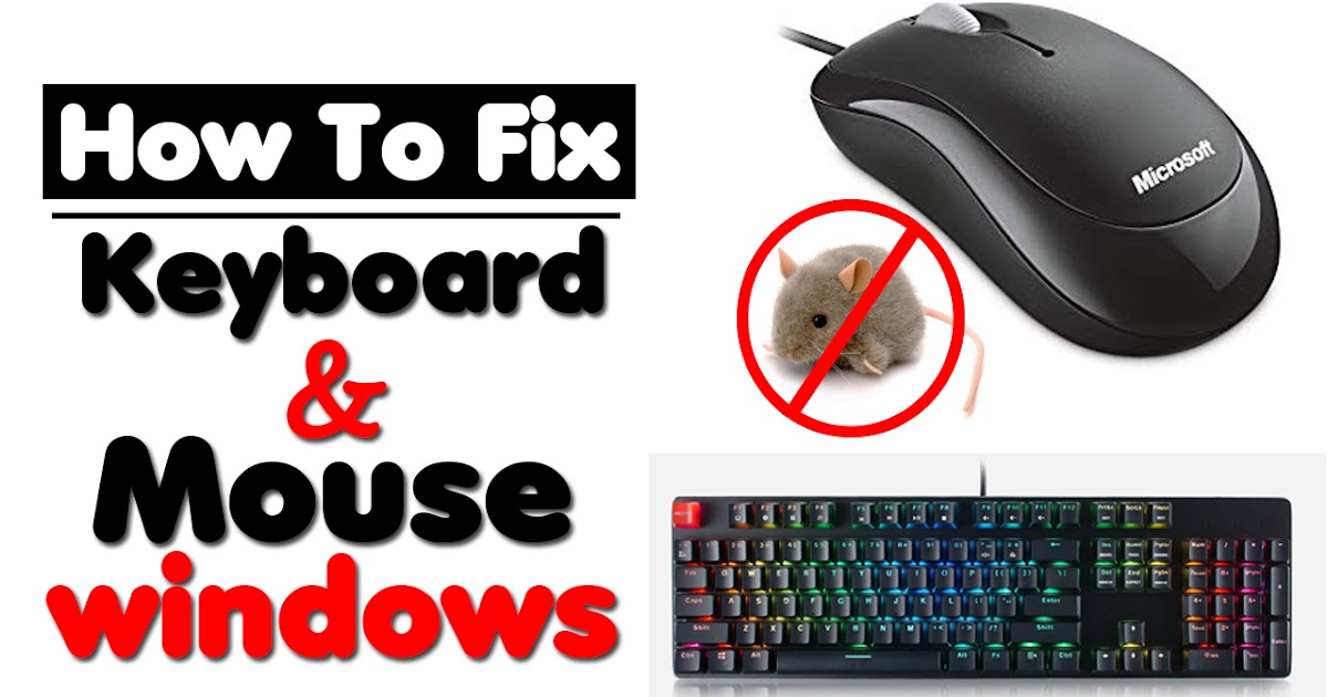 how to fix keyboard and mouse not working windows 7 8 8.1 10