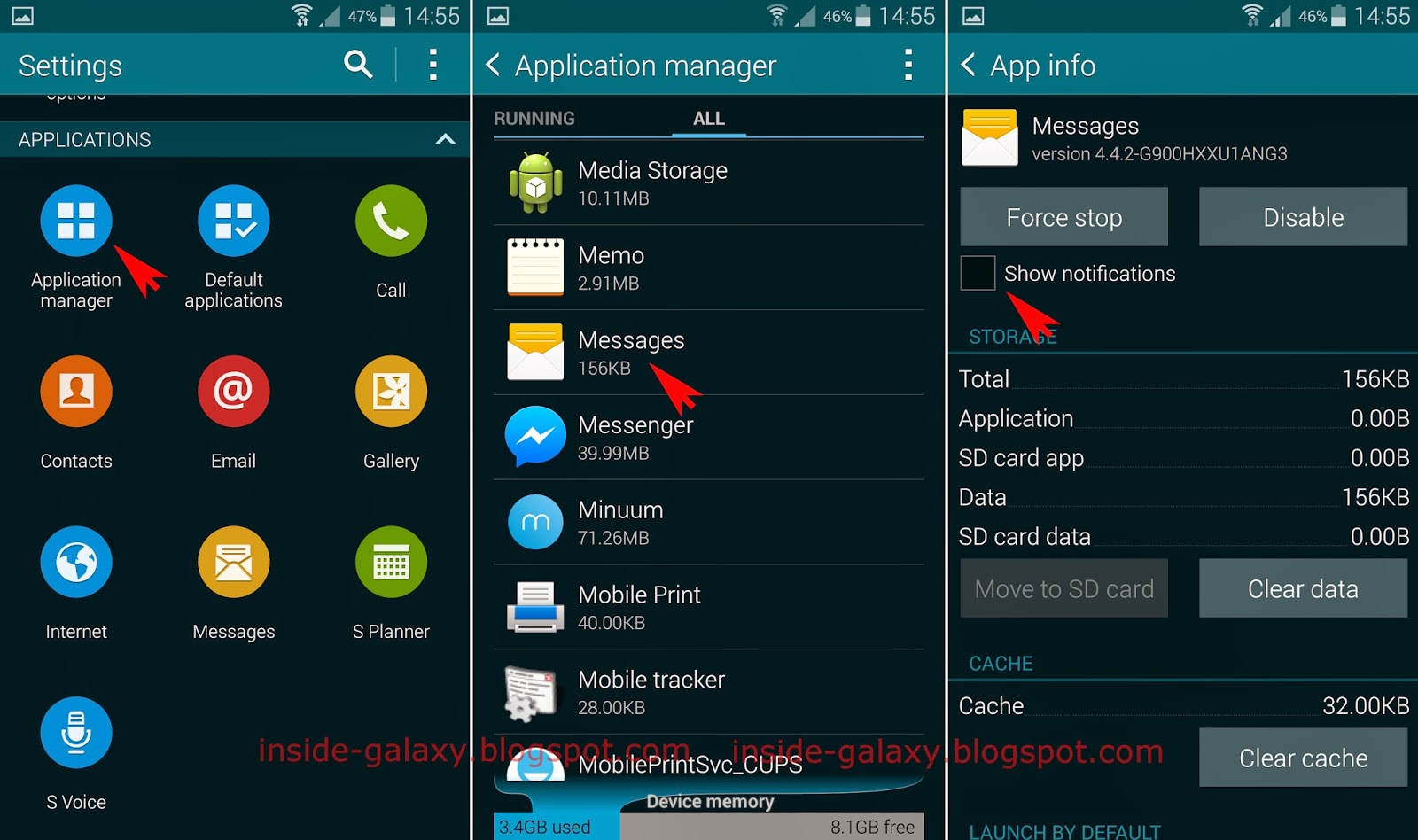 Inside Galaxy Samsung Galaxy S5 How to Disable an App Notifications