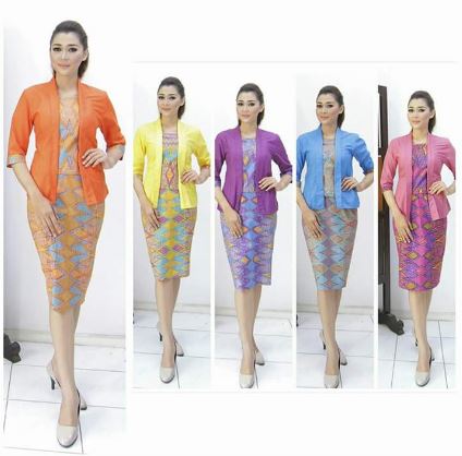 15 Contoh Model Baju  Seragam  Batik Pegawai Bank  Trend 2019