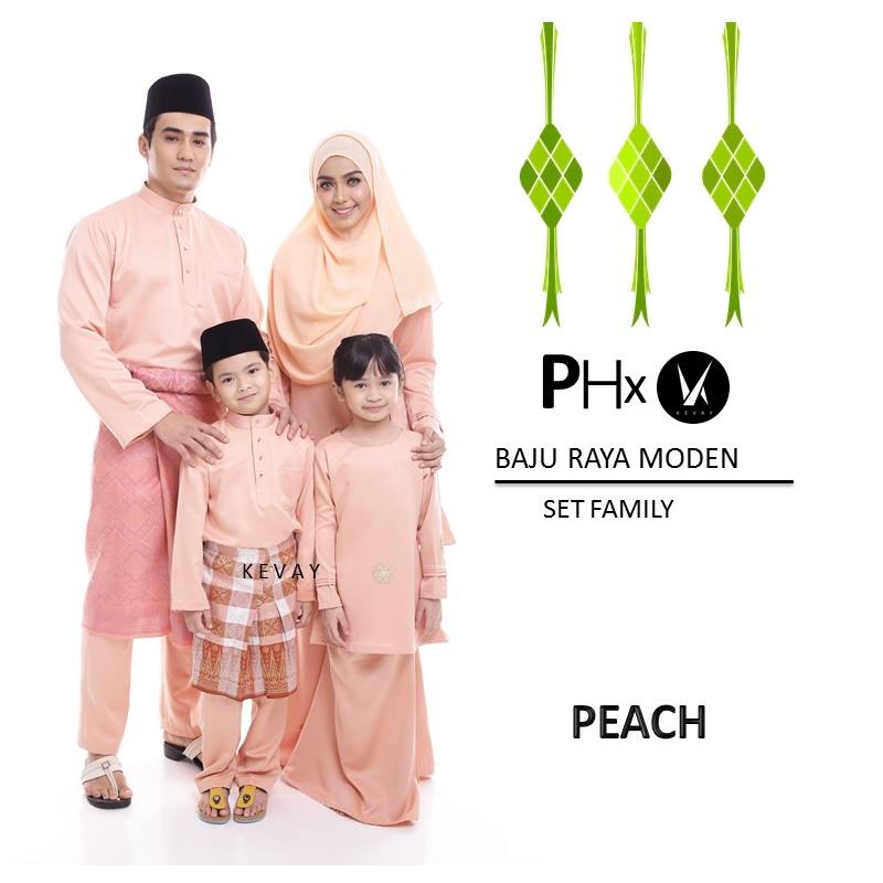  Baju  Sedondon Raya 2019 Baju  Raya Peach 