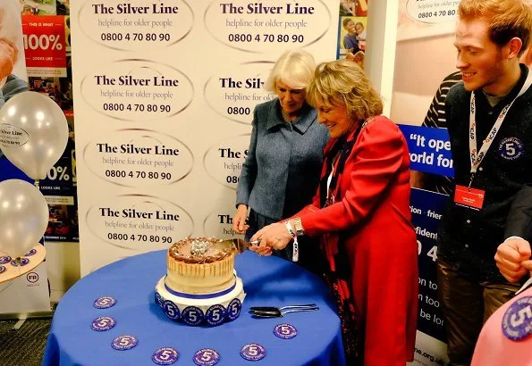 The Duchess of Cornwall attended the annual ICAP Charity Day in support of The Silver Line. donated to a selected group