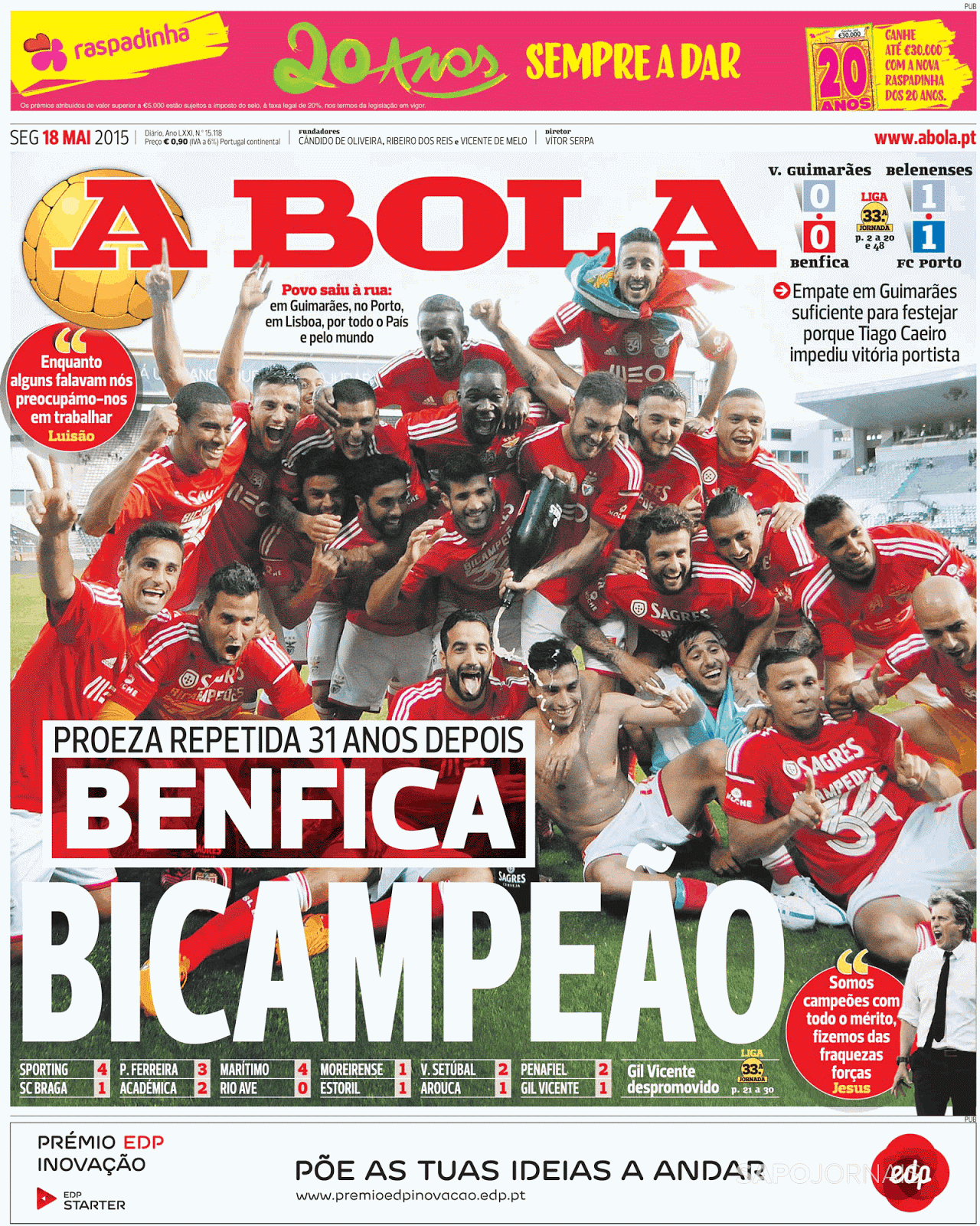 Benfica Bicampeão 14*15