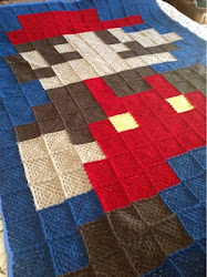 Isaac's Crochet Mario Blanket