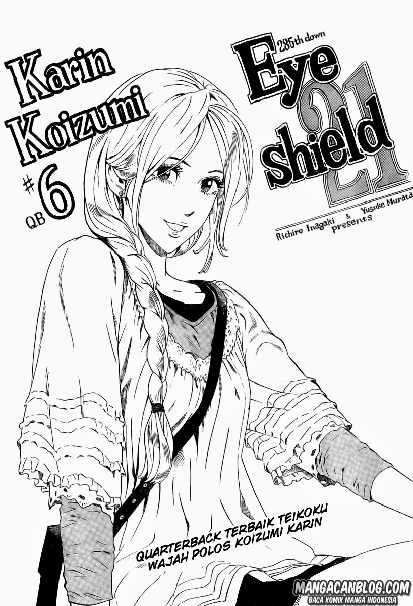 Eyeshield 21 Chapter 285 Karin Koizumi