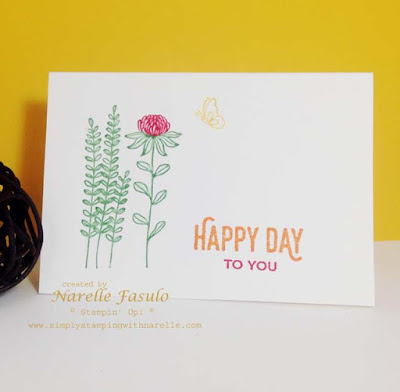 Narelle Fasulo - Independent Stampin' Up! Demonstrator - Flowering Fields - FREE with a $90 order during Sale-A-Bration -only until March 31, 2016