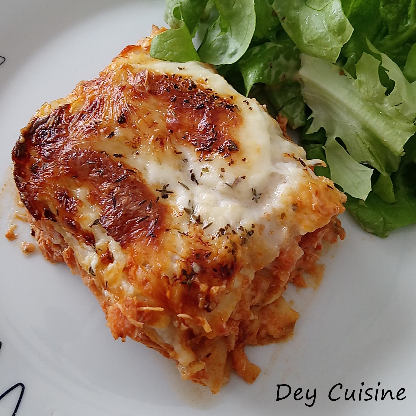 Dey cuisine: Lasagnes poulet, bacon &amp; sauce tomate - poivron