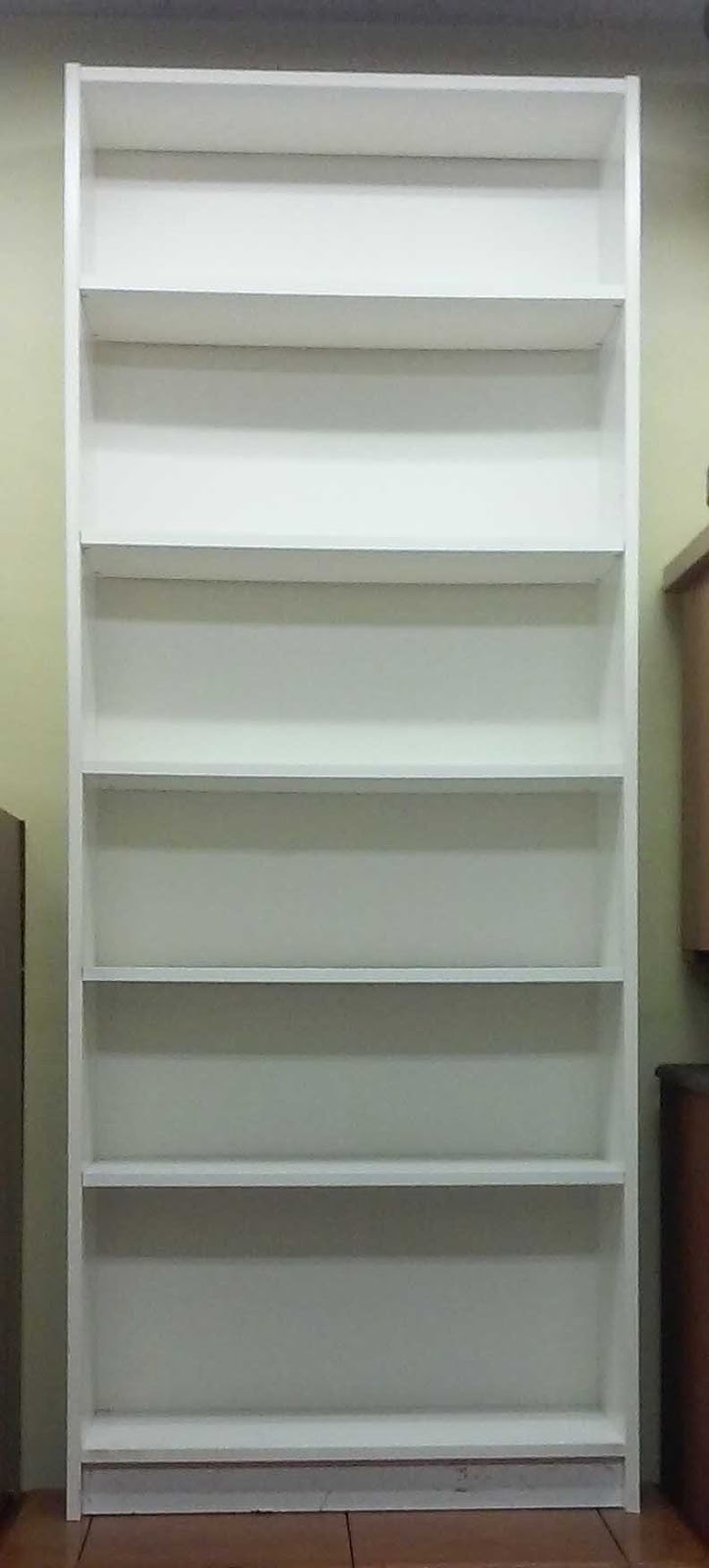 UHURU FURNITURE & COLLECTIBLES SOLD 6.5' White Laminate Shelf 30