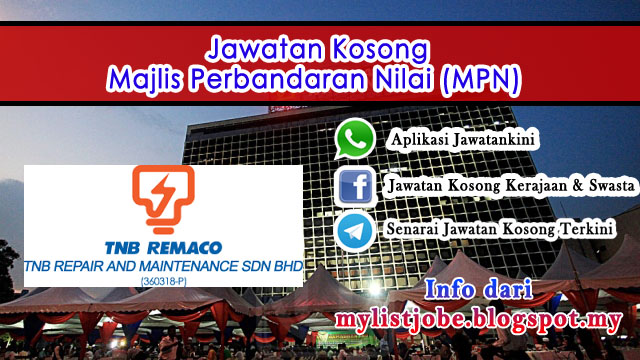 Jawatan Kosong di TNB Repair and Maintenance Sdn. Bhd. (TNB REMACO)
