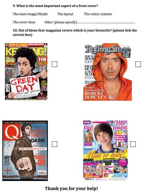 Joe Flanagan's Media Blog Questionnaire on music magazines