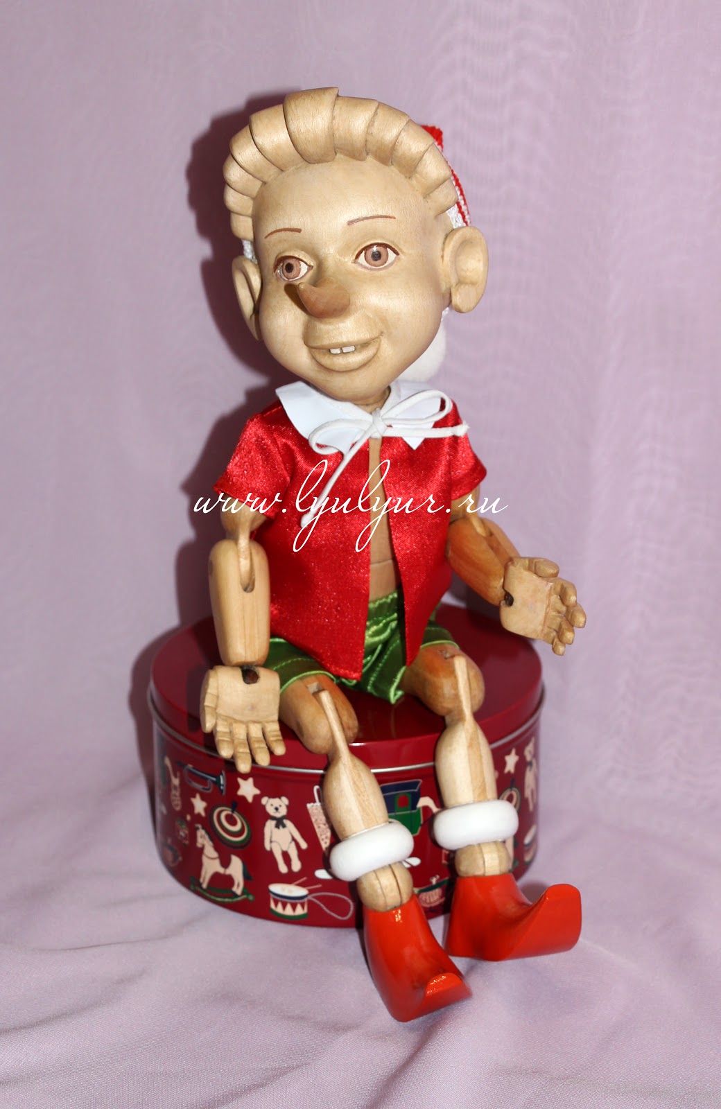 1960 s Vintage Russian Soviet era BURATINO / PINOCCHIO Celluloid Toy Doll Детств