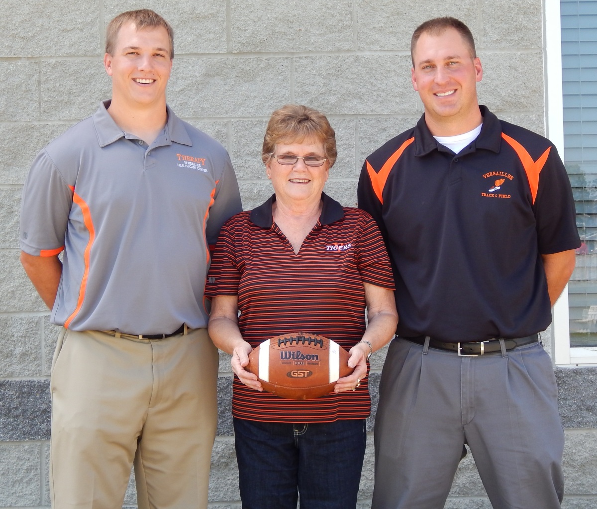 VERSAILLES HEALTH CARE CENTER GIVES AWAY TIGER GAME BALL